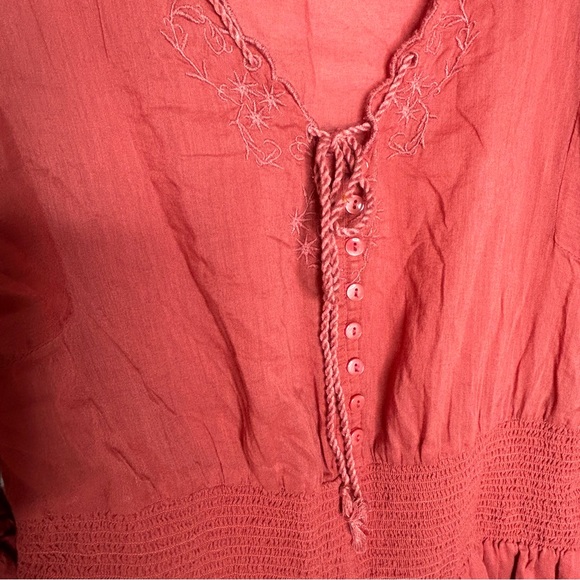 Free People Women's Far From Heaven Romper in Coral Red - Picture 10 of 16